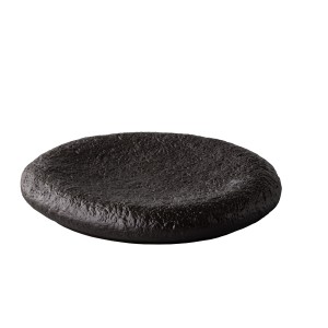 Тарелка круглая 25x4см черная Studio Raw 